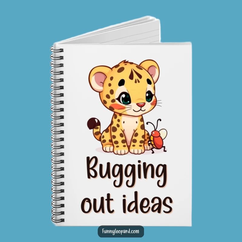 Funny Curious Leopard Cub Notebook: Jot Down Wonders!