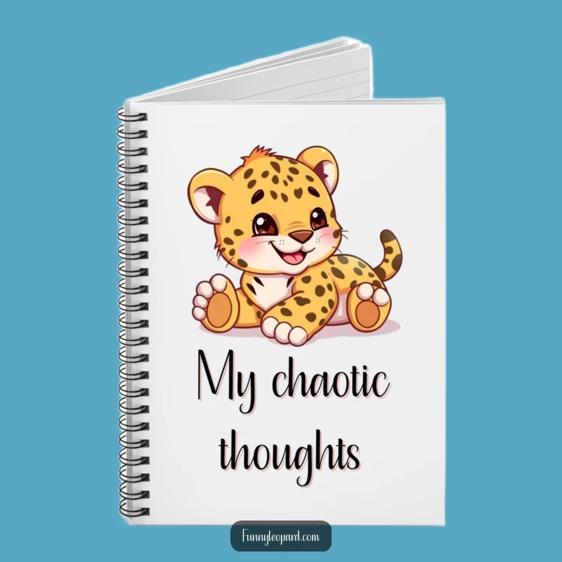 Funny Leopard Cub Rolling Notebook: Jot Down Giggles!